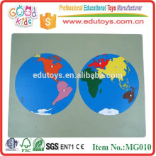 Éducation Jouet Puzzle en bois Combinaison Jouets World Puzzle Maps